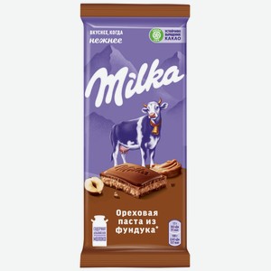 85г Шоколад Молочный Milka Ореховая Паста Из Фундука