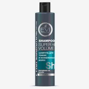Шампунь для волос EVI professional Объем и сила, 250 мл