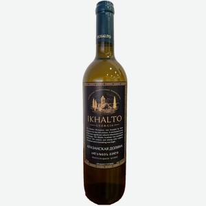 Вино Ikhalto Алазанская Долина белое полусладкое 11.5%, 750мл