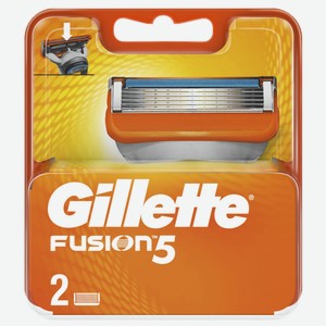 Кассеты для бритья Gillette Fusion 5 лезвий, 2 шт