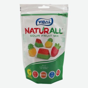 Мармелад жевательный Vidal Naturall кислый микс, 180г Испания