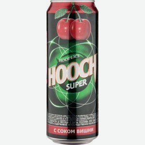 Напиток слабоалкогольный Hooper s Hooch Super Cherry  газированный, 450мл