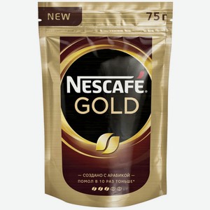 Кофе Nescafe Gold с добавлением молотого 75г