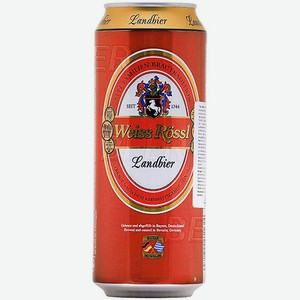 Пиво Weiss Rossl Landbier тёмное фильтрованное, 5.4%, Германия, 0.5 л
