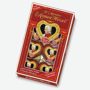 Конфеты Mozart Reber сердечки шоколадные, 80г