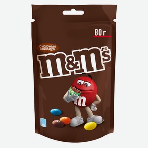 Драже M&M s c молочным шоколадом, 80г