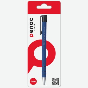 Ручка Penac RB-085 шариковая синяя автоматическая блистер, 0.7мм