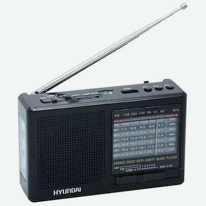 Радиоприемник Hyundai H-PSR140 черный