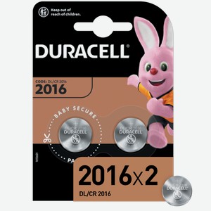 Батарейка СР 2016 Дюраселл электронные приборы Дюраселл к/у, 2 шт