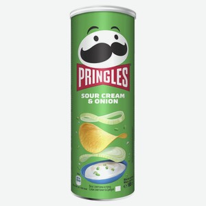 Pringles Чипсы картофельные Сметана и лук 165г