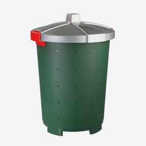 Контейнер для мусора Бытпласт Бинго с крышкой пластиковый, 45л