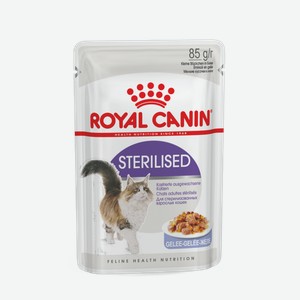 Корм влажный Royal Canin Sterilised желе для кошек, 85г