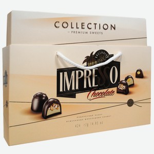 Набор конфет Impresso Collection шоколадный ассорти бежевый, 424г