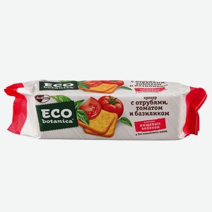 Крекер Eco-botanica с отрубями томатом и базиликом 175г