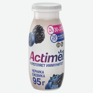 БЗМЖ Продукт к/мол Actimel черника/ежевика/цинк 1,5% 95г