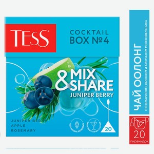 Чай оолонг Tess Cocktail Box N4 Juniper berry 20пак