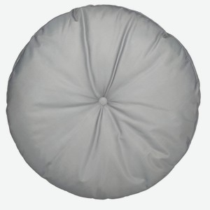 Подушка круглая для пикника непромокаемая Серая D40см