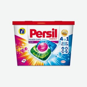 Капсулы д/стирки Persil Power Caps Color 4в1, 21шт