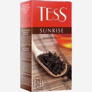 Чай ТЕСС санрайз, черный, 25 пакетиков, 25шт