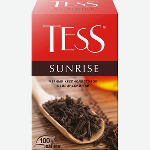 Чай черный TESS Sunrise листовой к/уп, Россия, 100 г