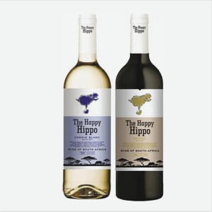 Вино ХЭППИ ХИППО белое/красное, сухое 0,75л ЮАР