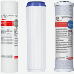 Комплект картриджей Аквафор K600 для проточных фильтров 3шт Prio Новая вода