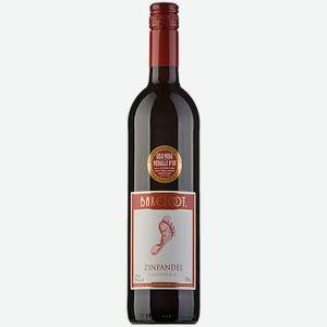 Вино Barefoot Зинфандель, красное полусухое, 0,75 л, США
