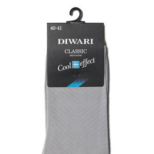 Носки мужские DiWaRi Classic cool effect 7С-23СП серый - Серый, Без дизайна, 27