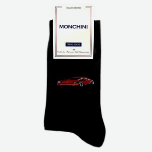 Носки мужские Monchini арт М308 - Черный, Машина, 39-41