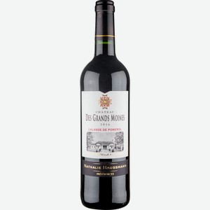 Вино Chateau des Grands Moines красное сухое 13,5 % алк., Франция, 0,75 л