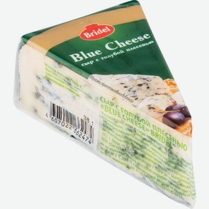 Сыр мягкий Blue Cheese Bridel с голубой плесенью 51%, кусок, 100 г