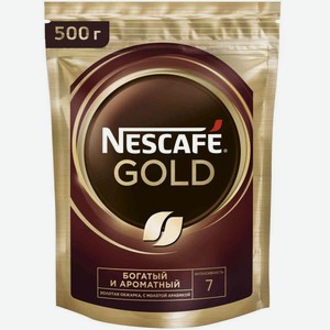 Кофе растворимый с добавлением молотого Nescafe Gold, 500 г