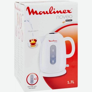 Чайник электрический Moulinex BY282130 Noveo цвет: белый 1,7 литра, 2400 Вт