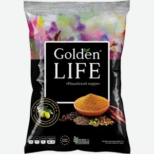 Чипсы картофельные Golden Life Индийский карри, 90 г