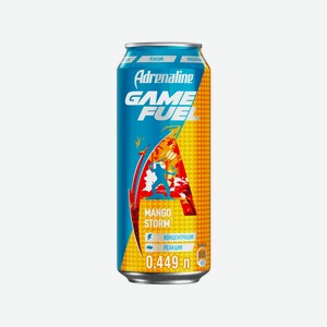 Энергетический напиток ADRENALINE Game Fuel Манго, 449 мл