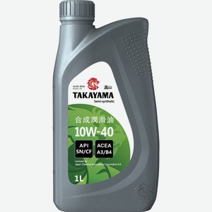 Масло моторное Takayama Sae 10W-40 полусинтетическое, 1л