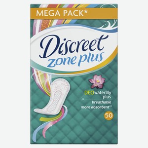 Прокладки ежедневные Discreet Deo Waterlily Plus, 50шт