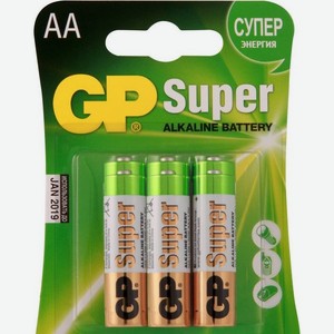 Батарейки GP Super AA, 6шт