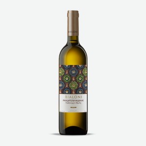 Вино Bialoni Ркацители и Мцване белое сухое, 0.75л