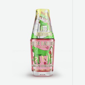 Джин Green Baboon Pink + стакан в подарочной упаковке, 0.7л