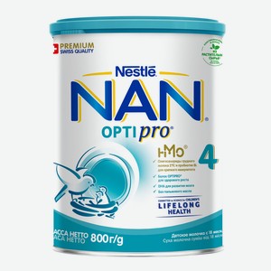 Напиток молочный сухой NAN 4 Optipro с 18 месяцев, 800г