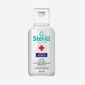 Гель для рук Sterill с антибактериальным эффектом, 65мл