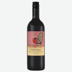 Вино Mariposa Greta Oto Tempranillo красное сухое, 0.75л