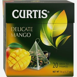 Чай Curtis Delicate mango в пирамидках, 1.8г х 20шт