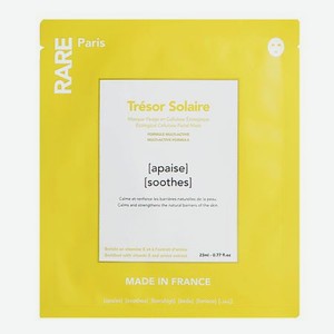 RARE PARIS Успокаивающая и укрепляющая тканевая маска Trésor Solaire