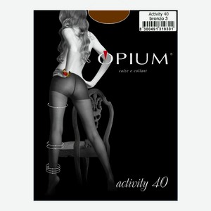 Колготки OPIUM Аctivity 40 - Bronzo, Без дизайна, 2