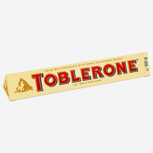 Шоколад белый Toblerone швейцарский с медово-миндальной нугой 10% 100г