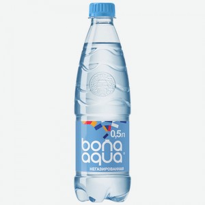 Вода питьевая Bona Aqua негазированная 0.5 л