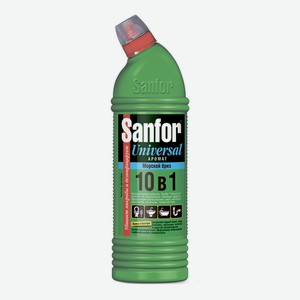 Чистящее средство Sanfor Universal 10 в 1 Морской бриз гель, флакон, 750 мл
