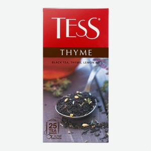 Чай черный TESS Thyme с чабрецом, 25 пакетиков*1,5 г